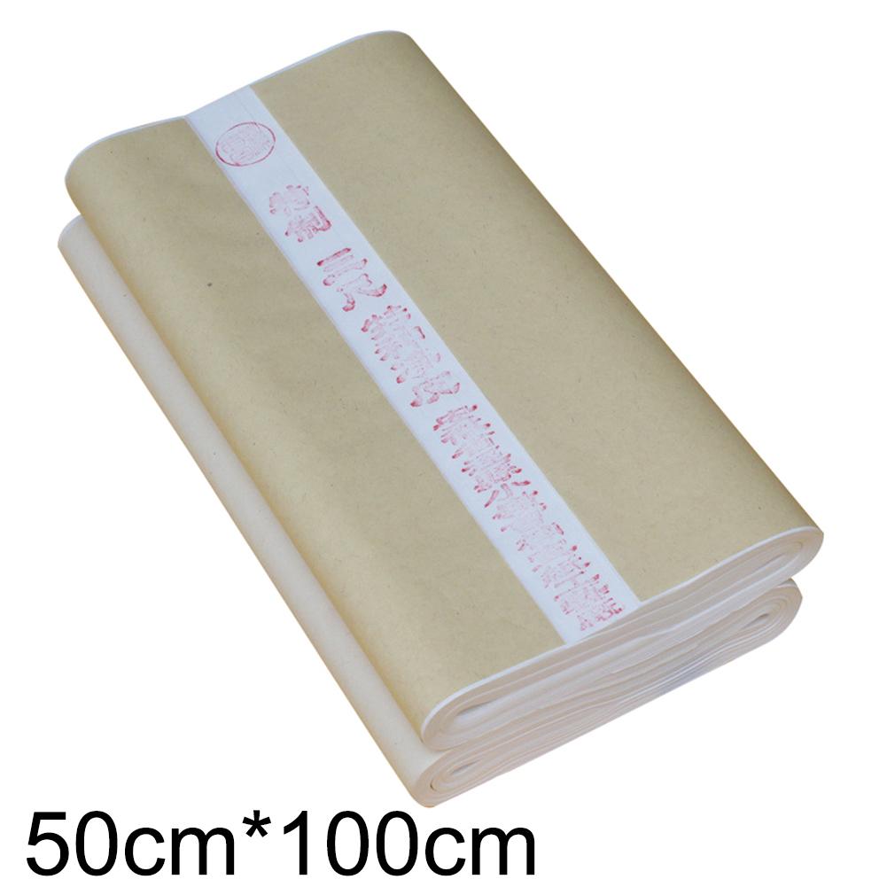 Papier de calligraphie chinoise, 100 pièces, 50x100cm, papier de calligraphie r-aw, riz Xuan, papeterie