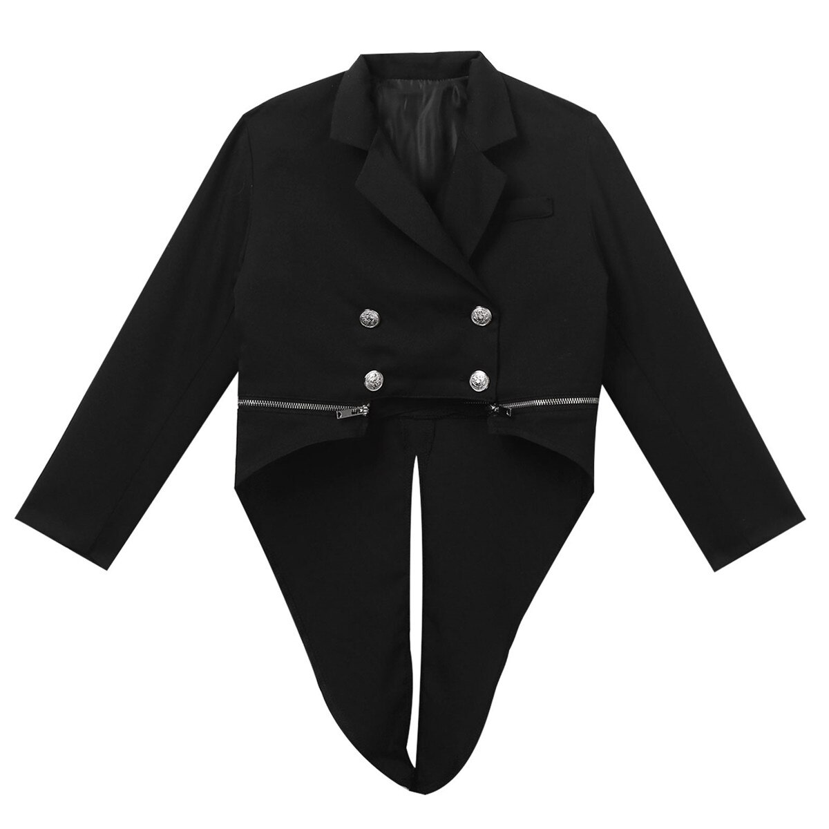 Traje de esmoquin para niños, chaqueta de manga larga, abrigos de golondrina para niño, traje Formal de actuación de , disfraz de Navidad