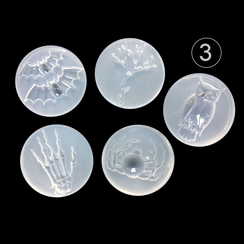 Moule en résine liquide UV pour bijoux, 1 pièce, moule en résine liquide pour la fabrication de chauve-souris, hibou, araignée, Animal, breloques à assembler soi-même: Owl