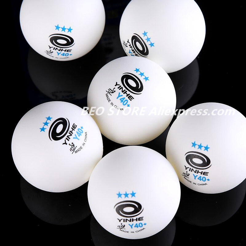 Yinhe 3- stjärniga  y40+  bordtennisbollar  (3 stjärniga, material 3- stjärniga sömmar mage bollar) plast poly pingis bollar