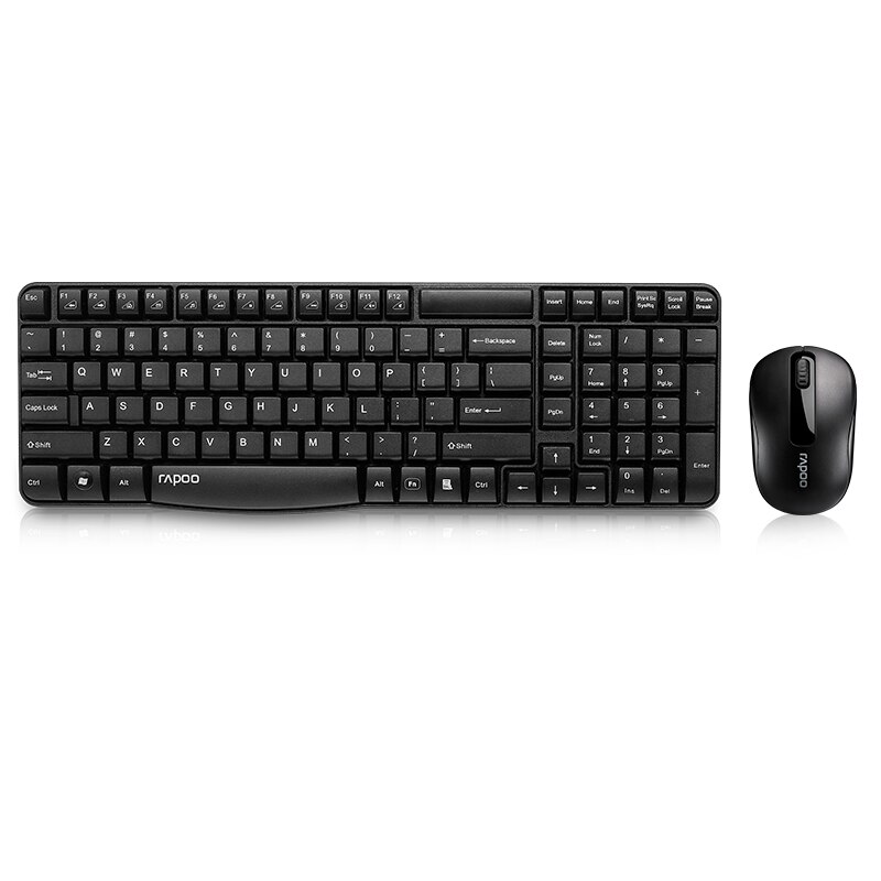 Rapoo X1800S Usb 2.4G Draadloze Optische Muis En Toetsenbord Combo 1000 Dpi Voor Home Office Laptop Voor Wifi Notebook voor Pc