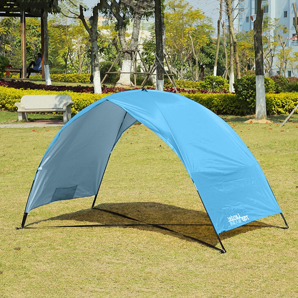 Tenda portatile da esterno protezione UV Summer Beach Camping pieghevole baldacchino tenda aperta 2 persone campeggio escursionismo riparo solare