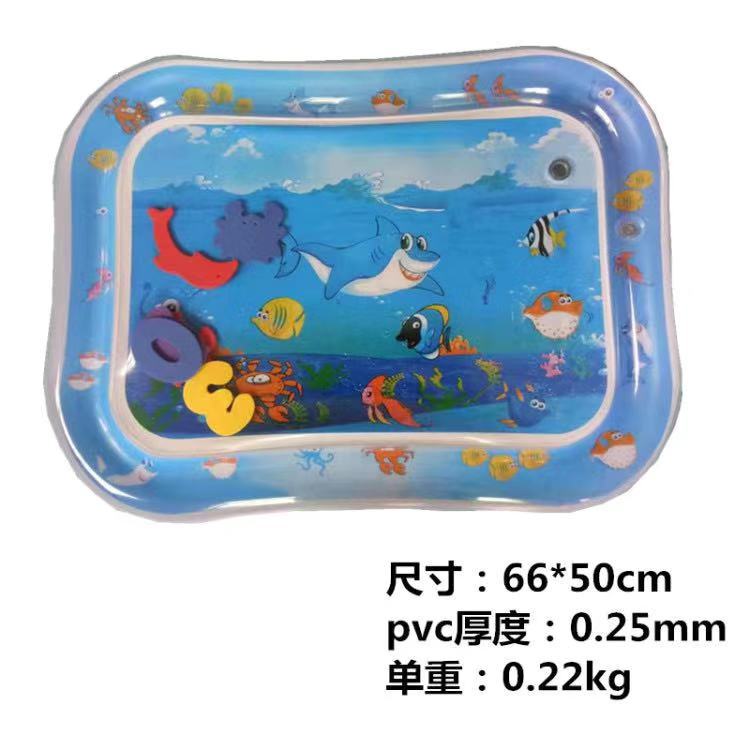 Baby's en kinderen waterspeelmat, opblaasbaar baby speelmat voor op de buik, peuterspeelzaal, leuk activiteitencentrum: K