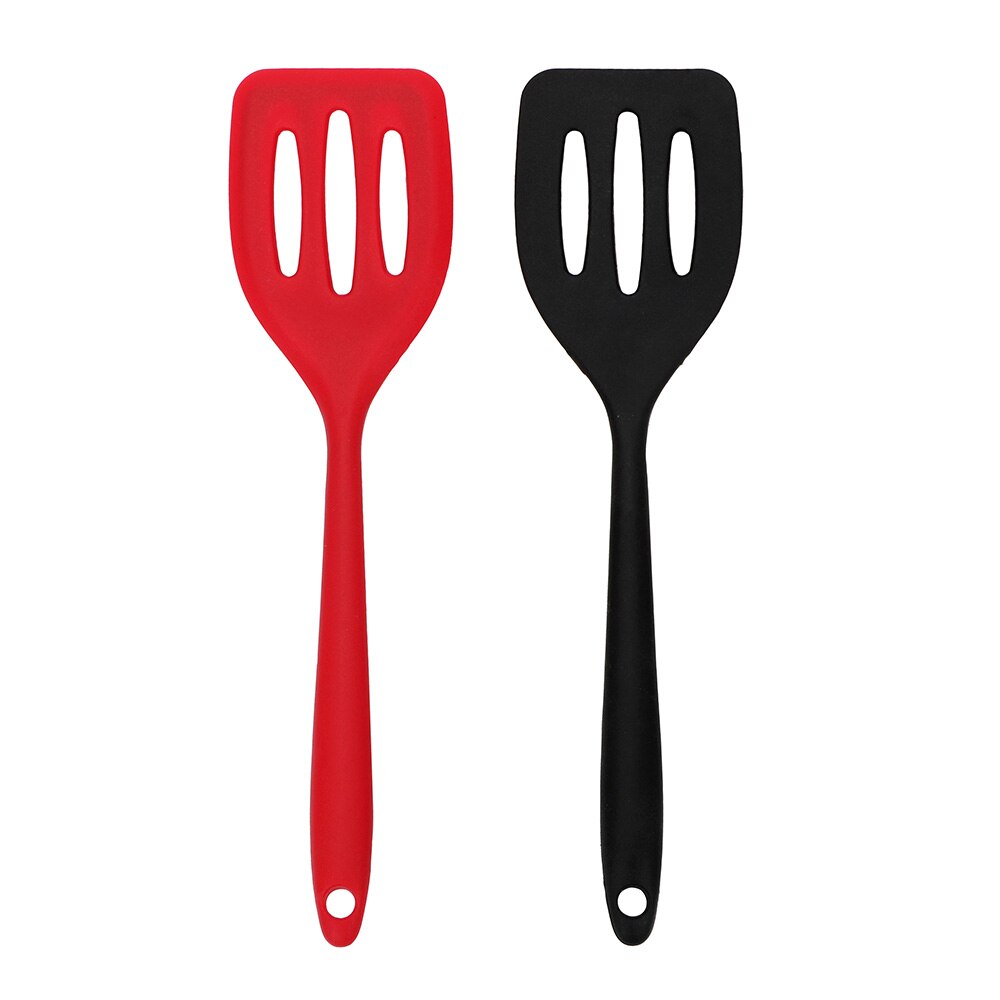 Ranurada Turner de silicona Turner pala para fritos huevo pescado sartén cuchara espátula de cocina utensilios de cocina