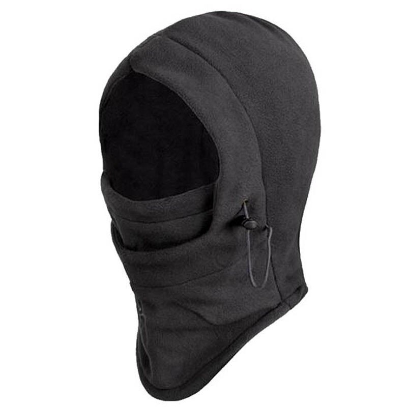 Svart vinter termisk balaclava huva utomhus vandring cykling skida vindtät ansiktsmask hatt mössa