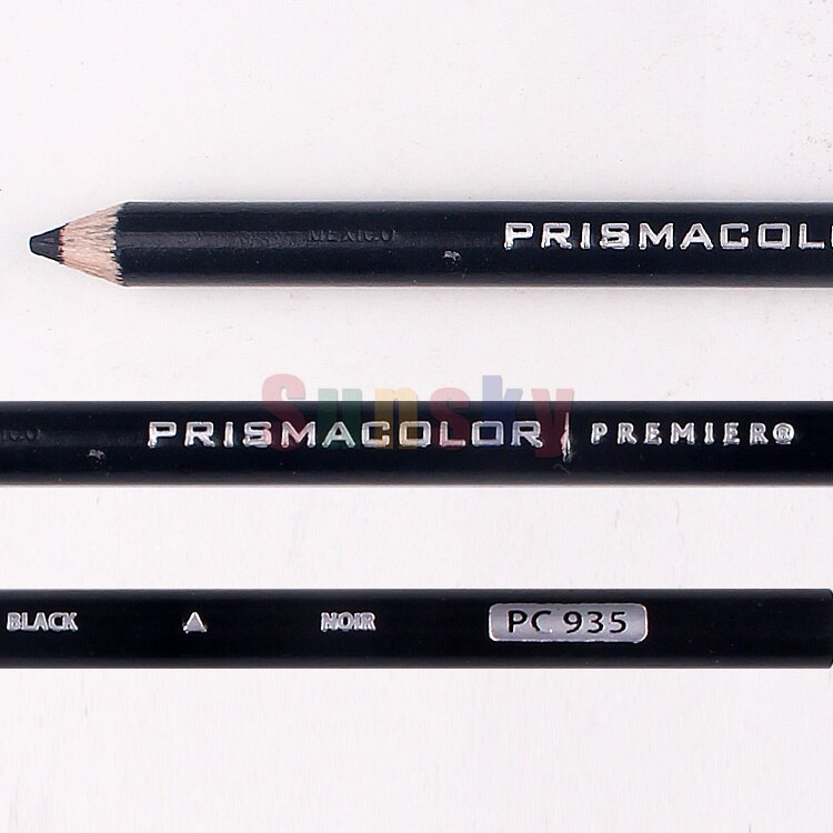 USA Sanford Prismacolor PC935 PC938 white black single color pencil oily Paint pencil 4.0MM soft big core Artist oil pencil set