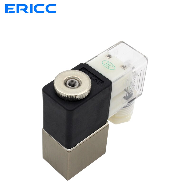 Válvula Solenoide de aire 2V025-08, normalmente abierta, 12V, 24V, 220V, 1/4 ", BSP, 2 vías, 2 posiciones, válvula de Control neumática