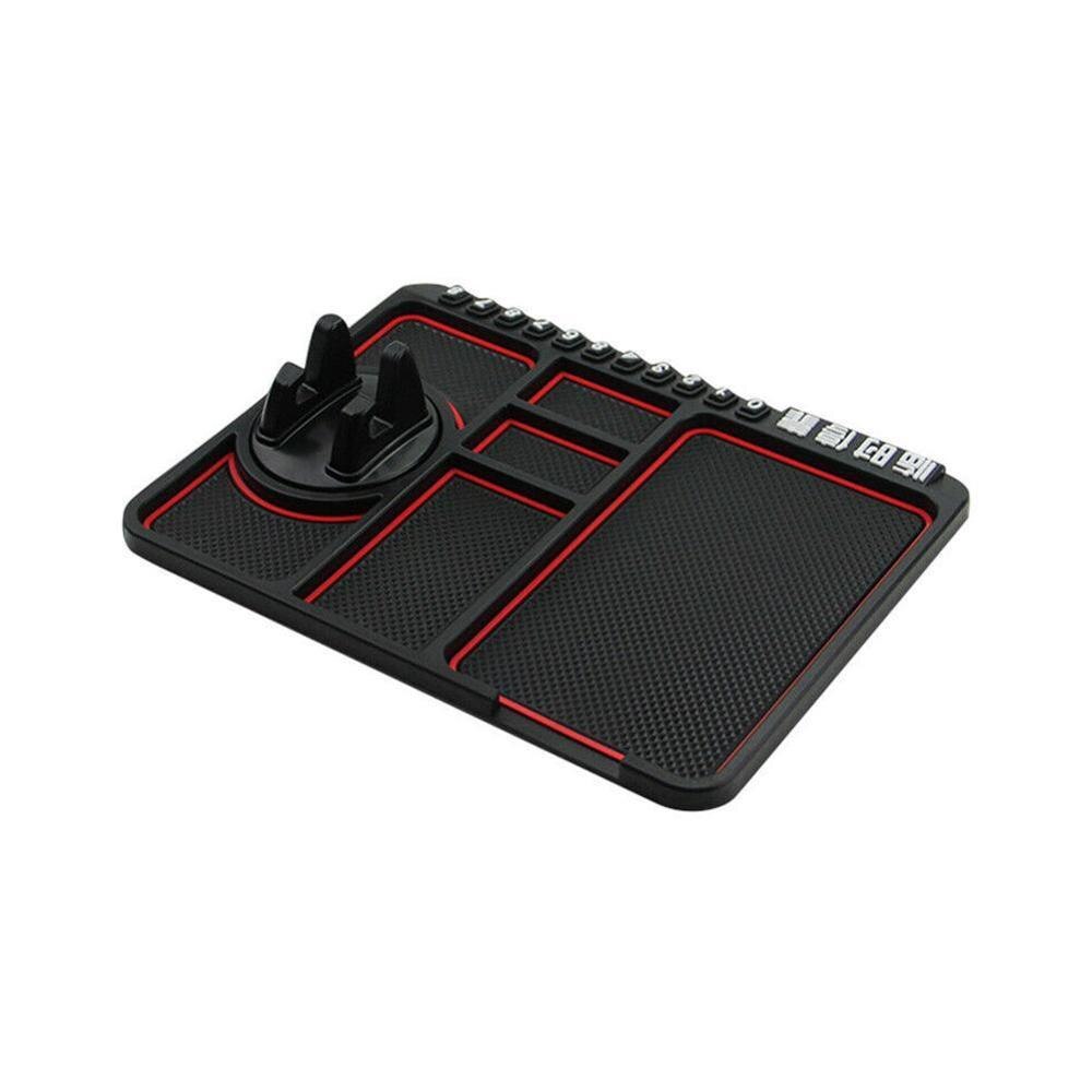 Multifunktionel bil anti-glidemåtte automatisk telefonholder skridsikker klæbende anti-glidestrop telefonophæng silikone instrumentbræt bil pad mat: -en