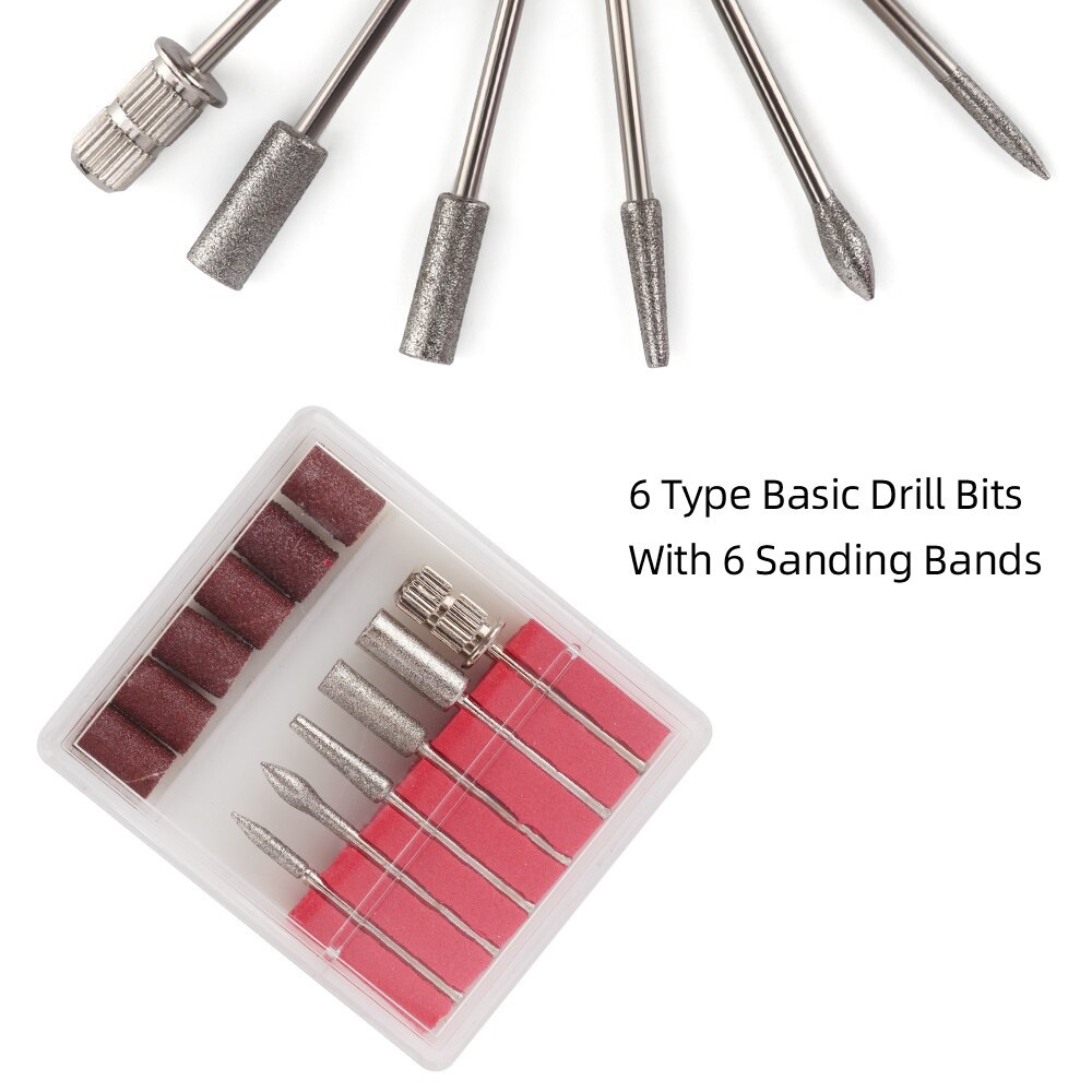 Professionele 30000 RPM Elektrische Nagel Boor Pen Draagbare Handheld Polijst Grinder Nail Art Manicure Machine Frees Set voor Salon Thuisgebruik Gel Polish Remover Gereedschap