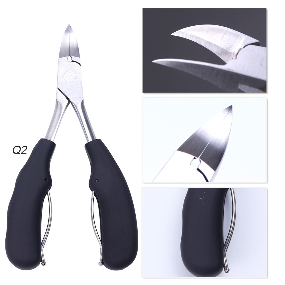 Fingernail Toenail Cuticle Nipper Nail Art Scissor Pliers Manicure Timmer Edge Dead Skin Cutter Pro Pedicure Nail Tools BE1586: Q2