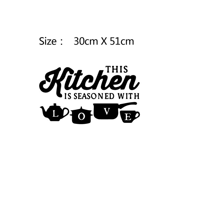 18 stil Große Küche Zauberstab Aufkleber Vinyl Aufkleber Decals für Haus Dekoration Zubehör Wandbild Wohnkultur Tapete Poster: Stil3