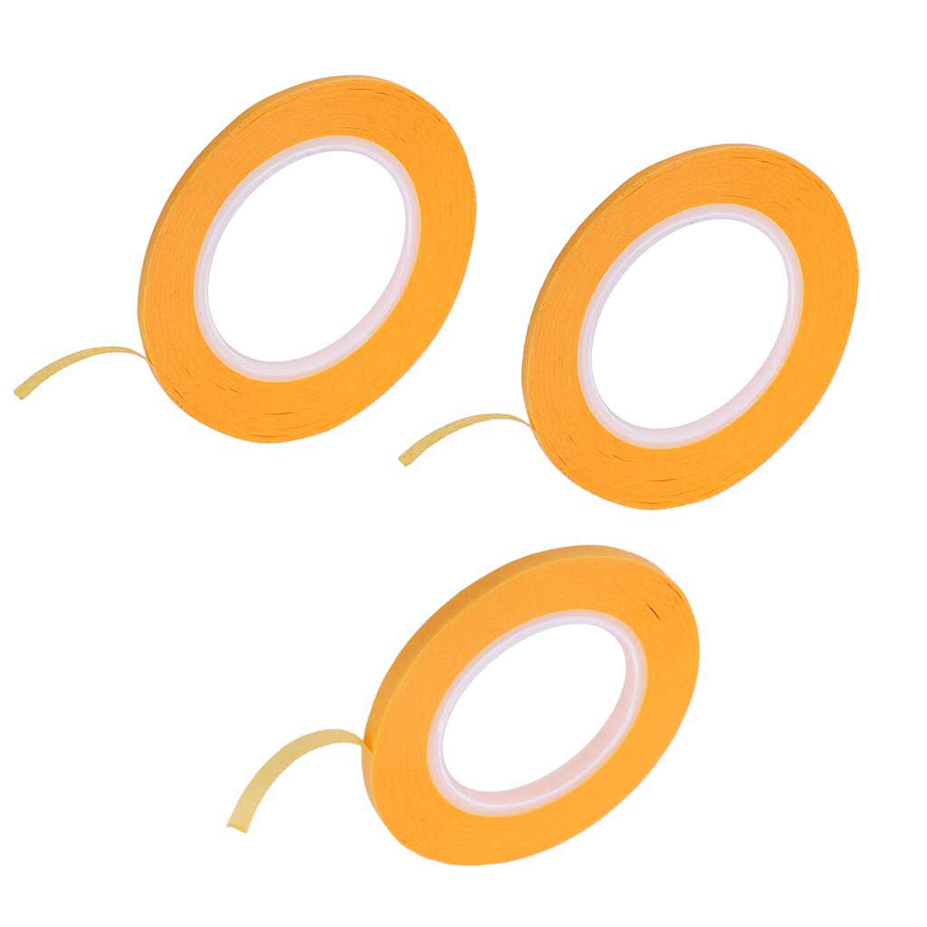 3 rollen Maler Klebeband Maskierung Lösungsmittel Widerstand Schnelle Einfügen Maske klopfen für Modellierung Airbrush Kunst-2/ 3/4mm