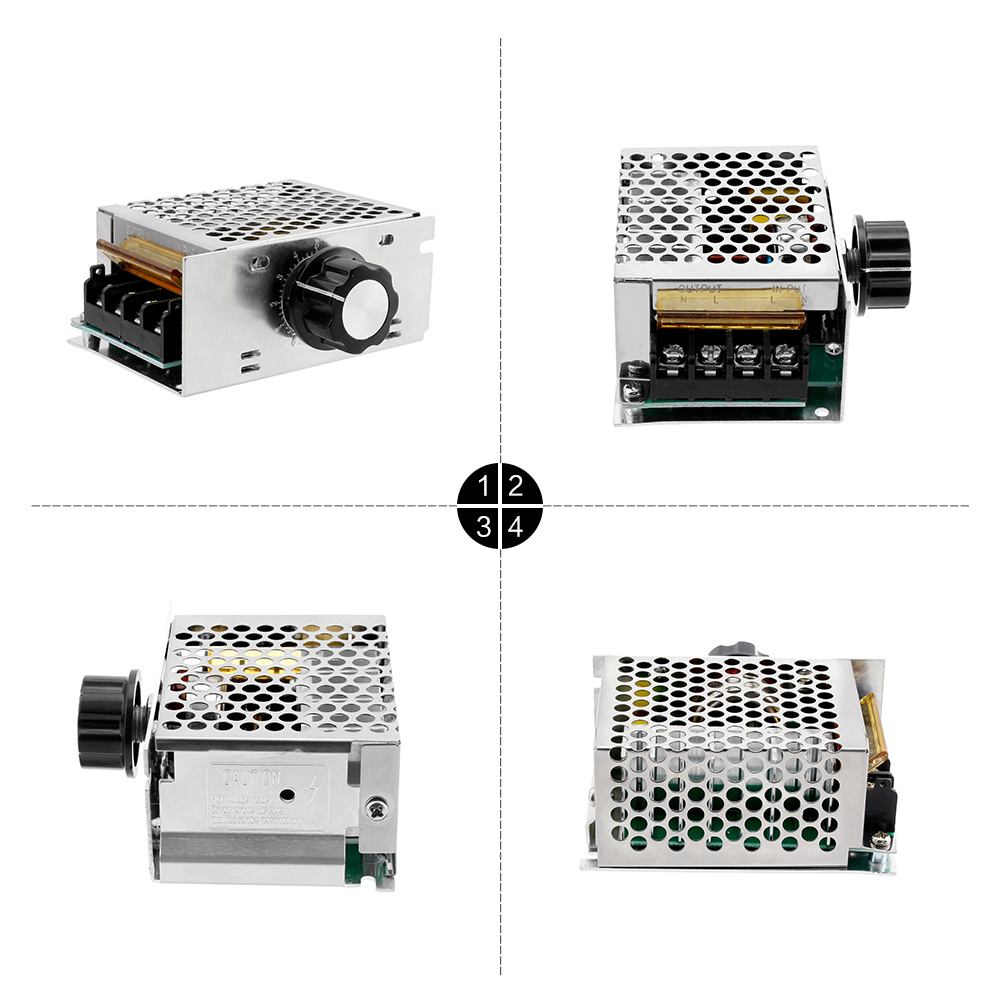 Dimmer 220 V Controlador de Velocidade Motor 4000W 220 V Regulador de Tensão Dimmer Eletrônico Regulador Do Motor Dimmer Termostato Regulador