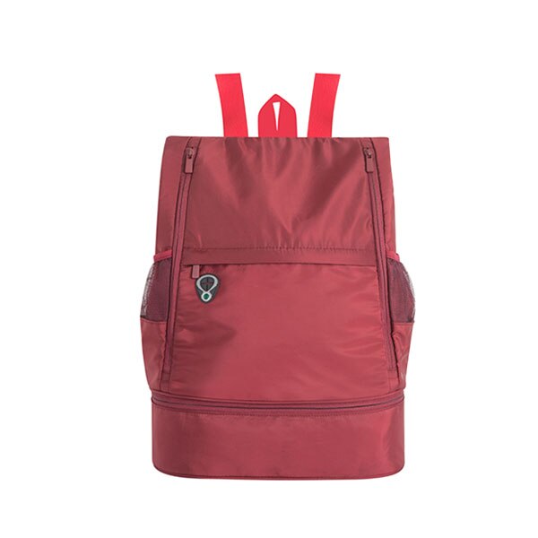 Mochila de alta capacidad, zapatos portátiles independientes, bolsa de almacenamiento de ropa, bolsa organizadora de viaje para mujer, accesorios deportivos para Fitness: Style B Red