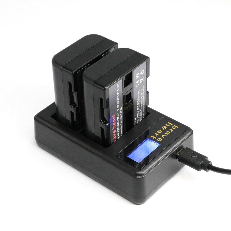 4x NP-FM50 NP FM50 baterie NP-FM50 NP FM50h aparat bateria + LCD ładowarka z podwójnym portem USB dla Sony NP-FM51 NP-QM50 NP-FM30 NP-FM55H