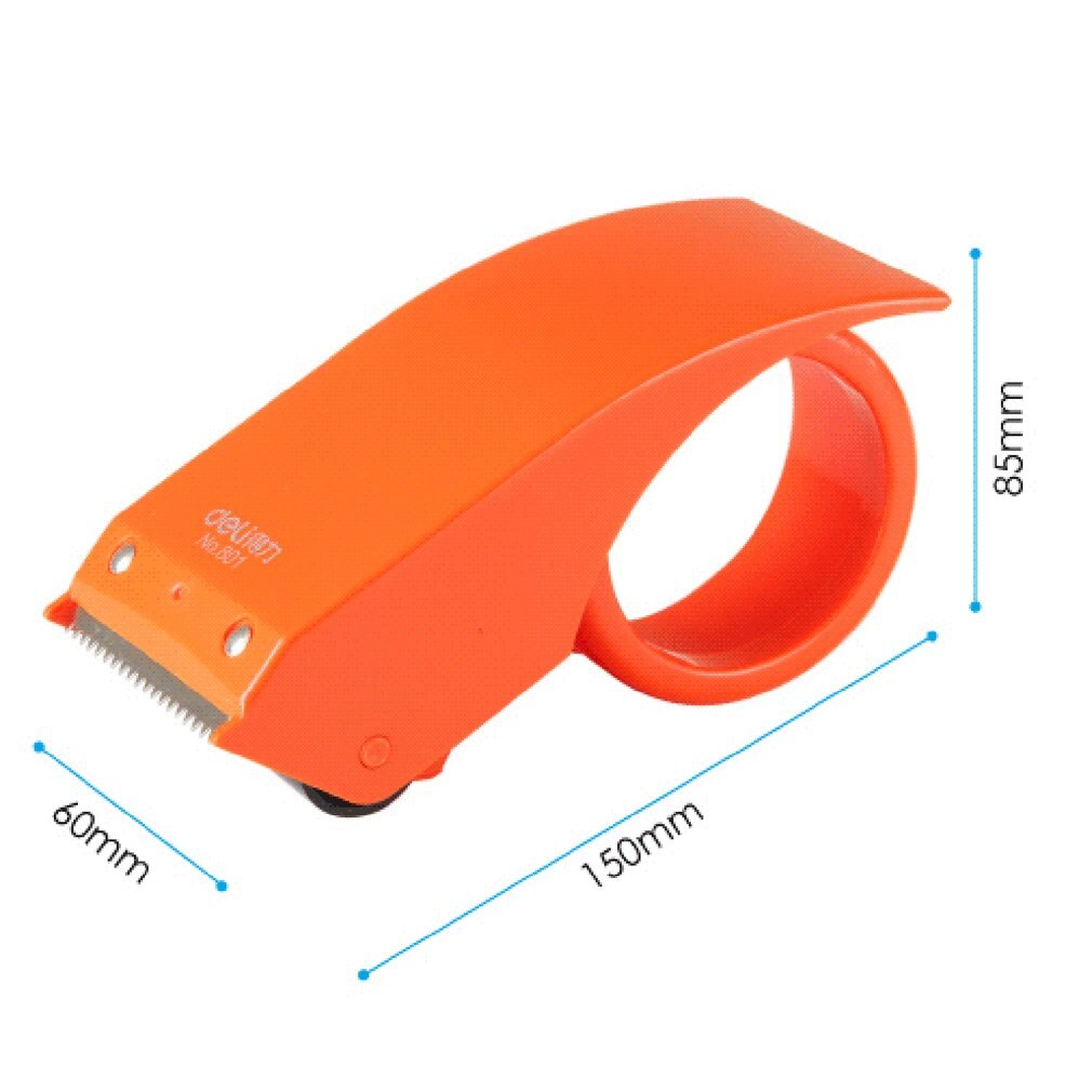Deli 801 Tape Dispenser 48mm Width Packaging Cutting Machine Manual Sealing Device Tape Cutter Carton Sealer Tape