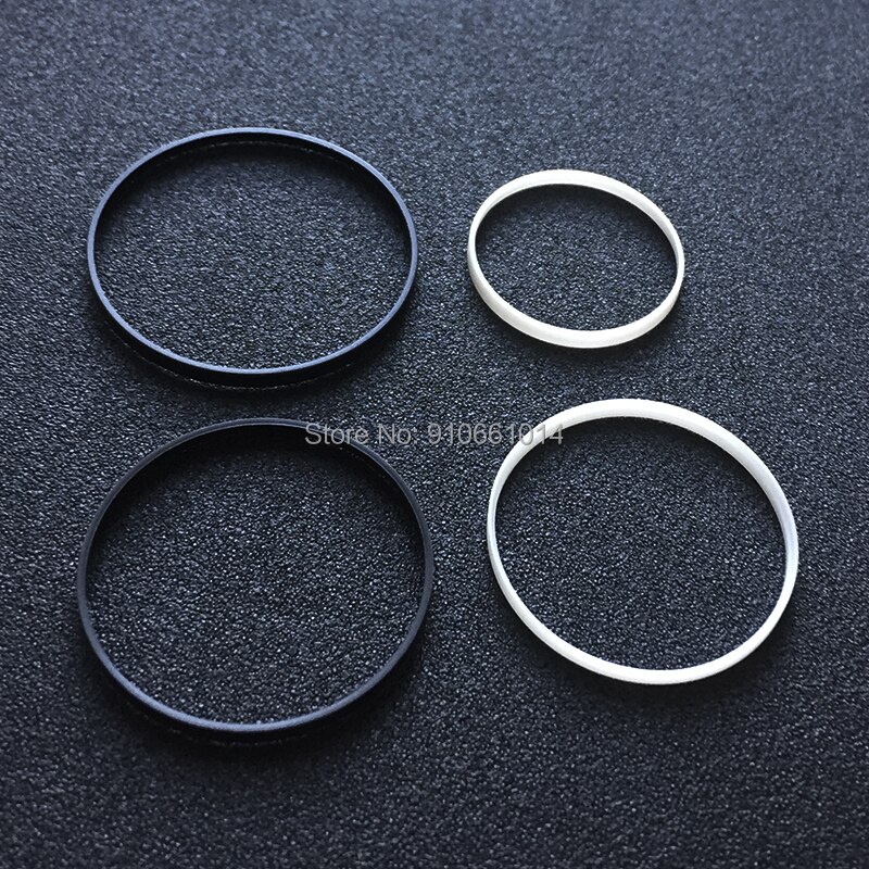 Guarnizione per orologio nera bianca DW 37.6 33.8 33.6 31.3 30.3 29.5 23.6mm diametro utilizzato per cassa frontale vetro rondella di plastica orologio sostituire parte