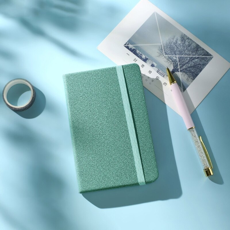 PU Leather Cover Diary Book Paper Vocabulary Notebook English Word Notepad Memo