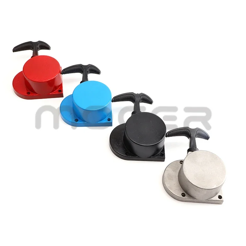 Mini moto in lega di avviamento a strappo per 49cc 66cc 70cc 80cc motore bicicletta elettrica push pull recoil starter maniglia dispositivo di trazione