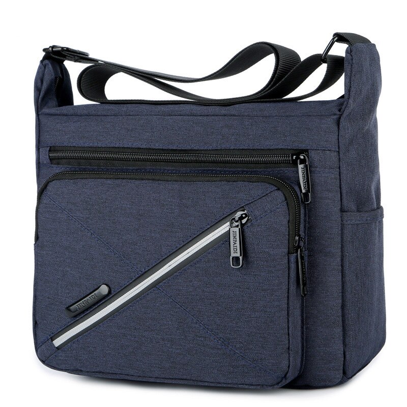 Waterproof Shoulder Bags Large Capacity Business Casual Messenger Bags Handbags Mini Briefcase For Men Sales XA500ZC: Blue 02