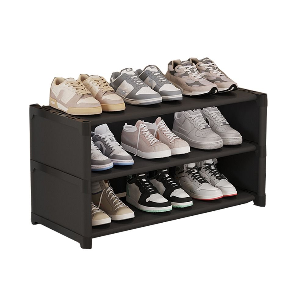 Zapatero largo con cubierta a prueba de polvo, gran capacidad, armario de zapatos de pie libre, doble fila, fácil de instalar, estante de almacenamiento de zapatos: Amarillo claro