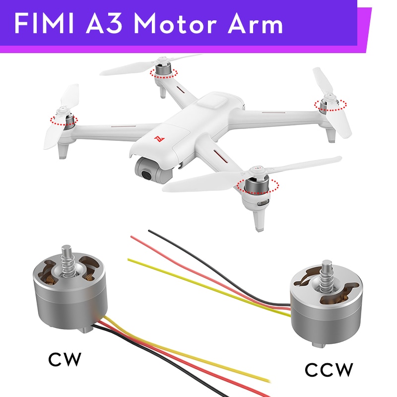 Originele Fimi A3 1350KV Borstelloze Motor Cw/Ccw Arm Motor Quadcopter Repalcement Onderdelen Fimi A3 Rc Drones Accessoire