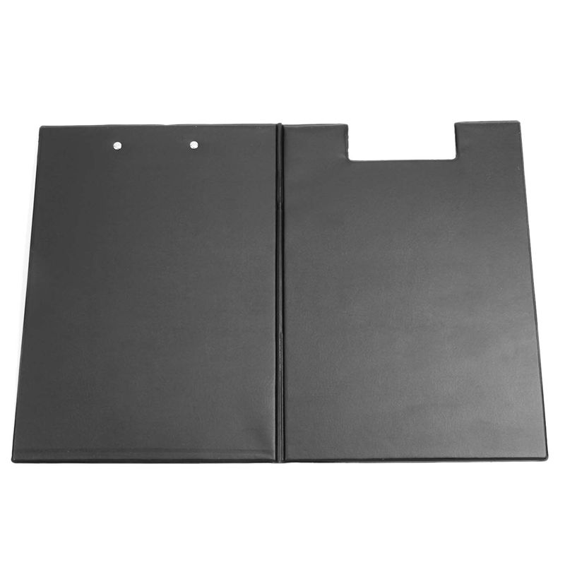 A4 Klembord Foolscap Fold-Over Office Document Houder Indienen Clip Board, Zwart Hoeveelheid: 1