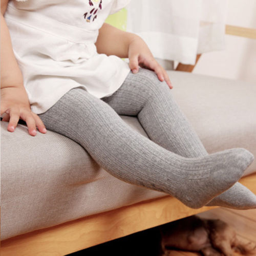 6 cores do bebê crianças meninas da criança collants sólido quente meias meias meias kintting antiderrapante calças meias