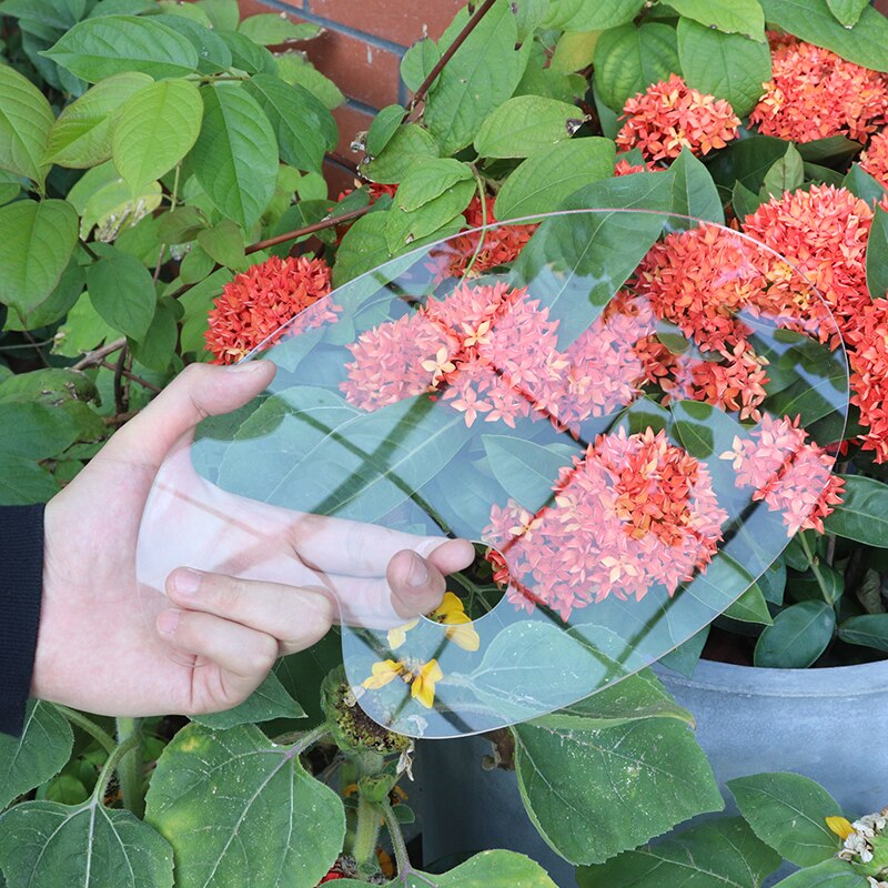 Clear Paint Palette Transparent Acrylic Gouache Artist Paint Pigment Mixing Palette For Art Oil Watercolor White Painting Tools