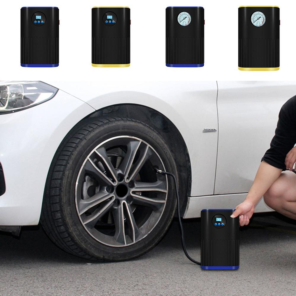 Car Emergency Air Pump Digital/ Pointer Display Automatic Charging And Stopping Automobile Plastic Tire Air Pump