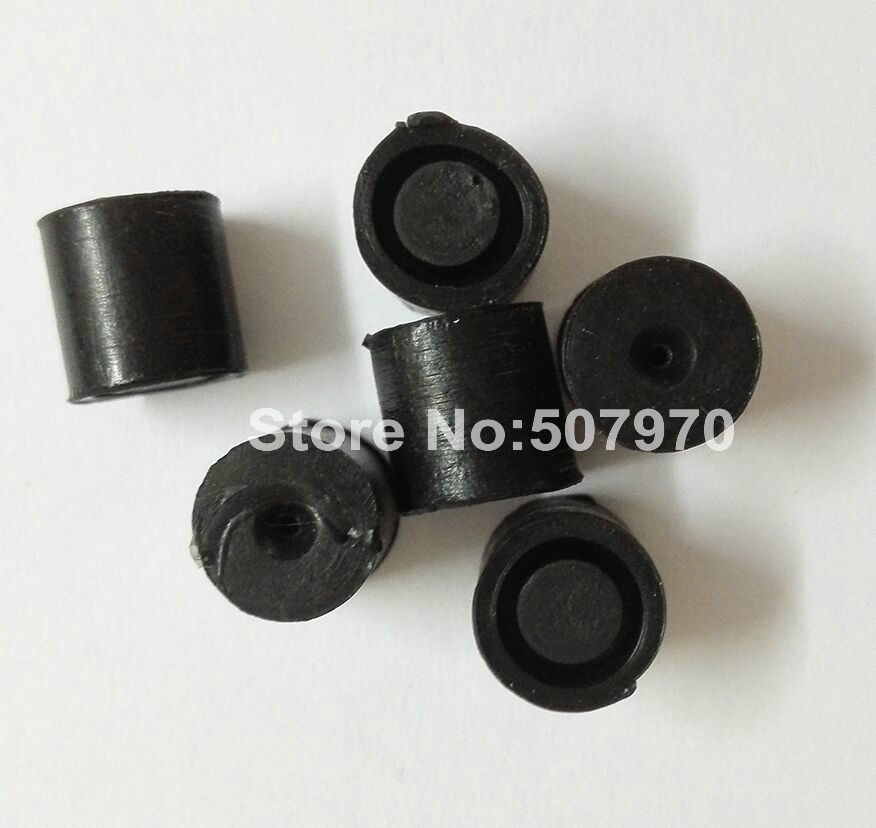 Black Electrode Tube Rubber Seal Stopper 9*9mm for 0.2mm to 3.0mm for EDM Drilling Machine Parts