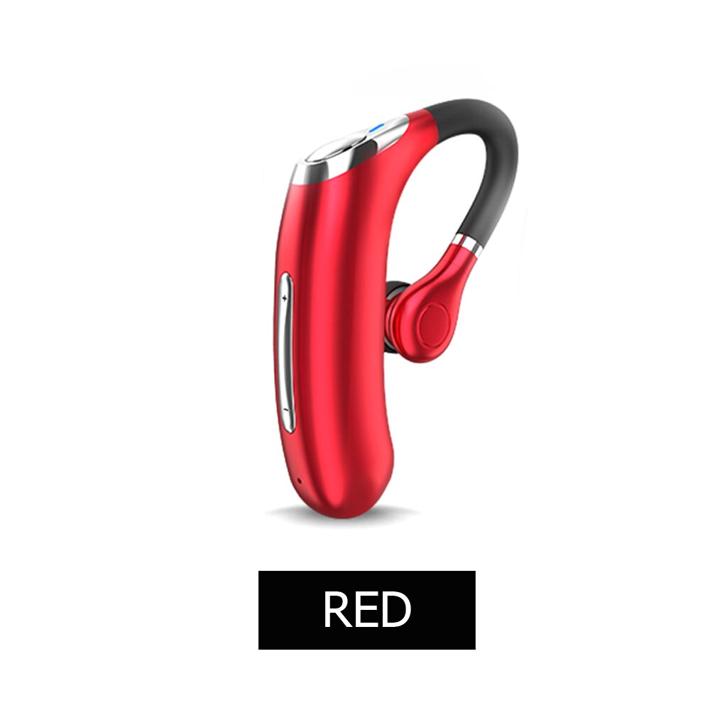 M50 Handsfree Wireless Bluetooth Earphones Noise Headphone Business Headset with Mic for Driver Sport Smartphones: Red