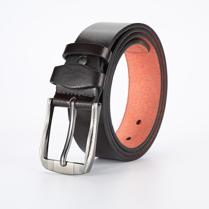 Cinturón de negocios de ocio europeo y americano para hombre: style 2 coffee