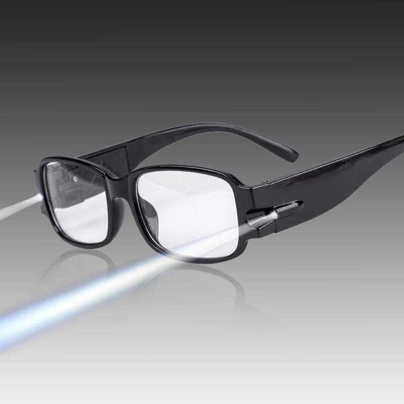 Multifunctionele Sterkte Led-verlichting Leesbril Nachtzicht Lenzenvloeistof Met Lamp ALS88
