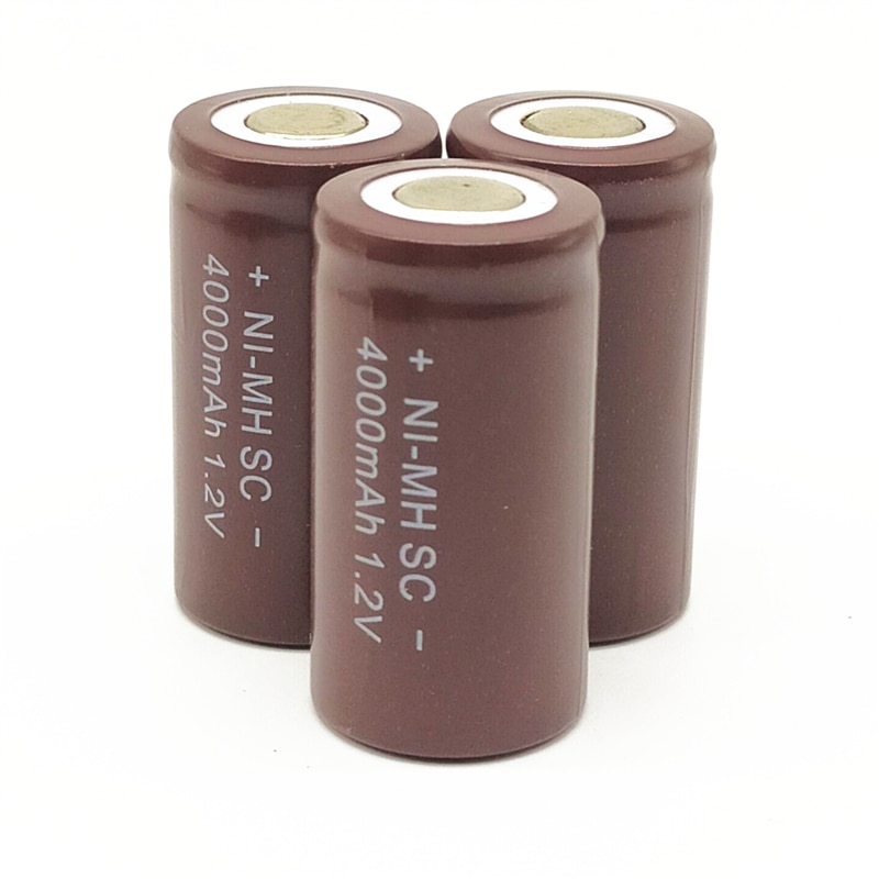 NI-MH SC batterij oplaadbare batterij sub batterij SC Ni-Mh batterij 1.2V 4000mAh voor Zaklamp/noodverlichting Elektrische tool
