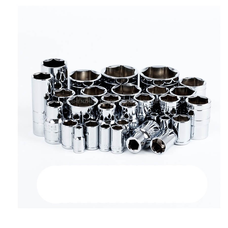 61 pcs /set Socket Wrench Set Spanner Car Ship Machine Repair Service Tools Kit with Heavy Duty Ratchet sleeve combination tool