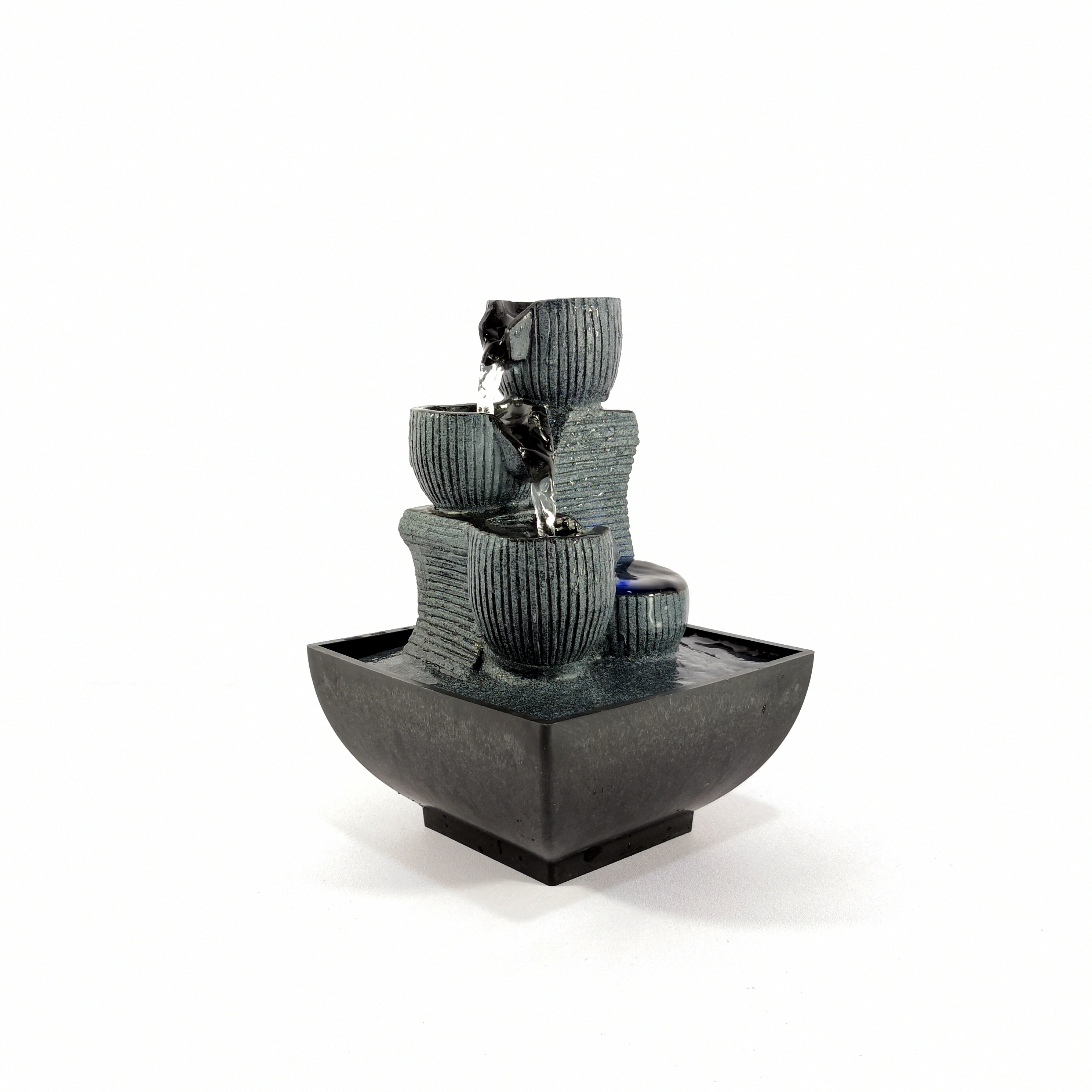 Schreibtisch Wasser Brunnen drinnen Dekoration Tragbare Tabletop Dekorative Wasserfall Bausatz Beruhigende Entspannung Zen Meditation Umgebungs