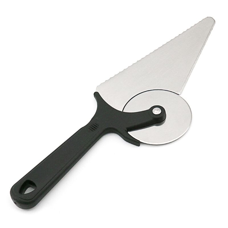3 in 1 Pizza Cutter and Server Slicer Extra Sharp Stainless-Steel Wheel Blade An N1HA: 8YY1200700