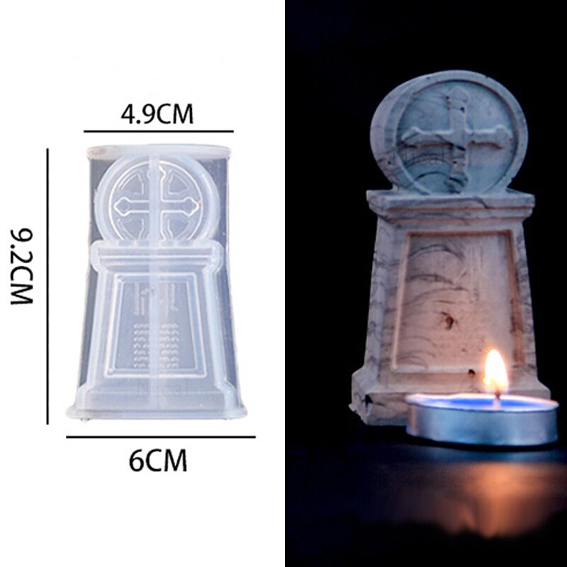 Halloween Ghost Bride Groom Candle Silicone Mold DIY Skull Pumpkin Candle Making Resin Soap Mold Christmas Craft Home Decor: C