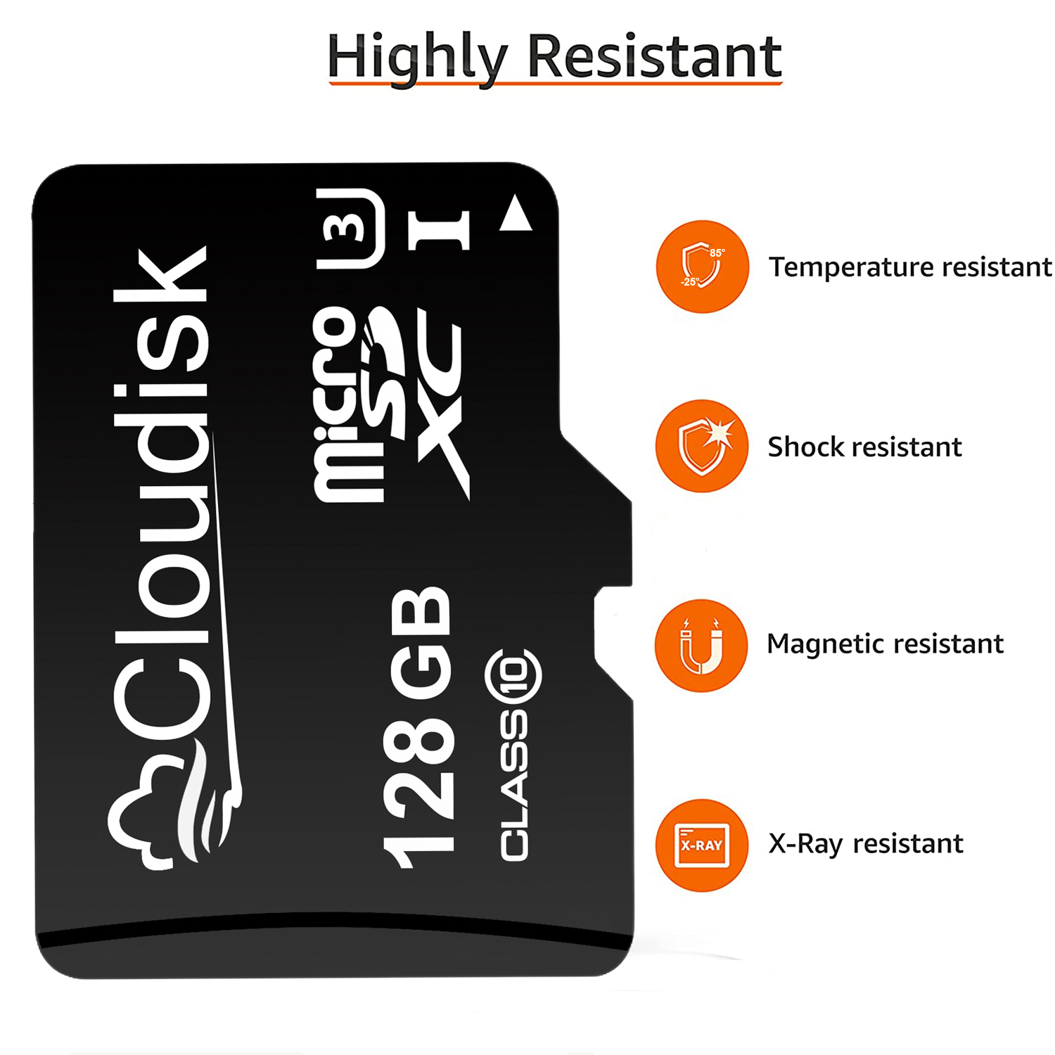 Cloudisk Micro SD Memory Card U3 128GB 64GB 32GB 256GB V30 C10 16GB 8GB 4GB 2GB 1GB A1 Microsd Cards For Phone Tablet