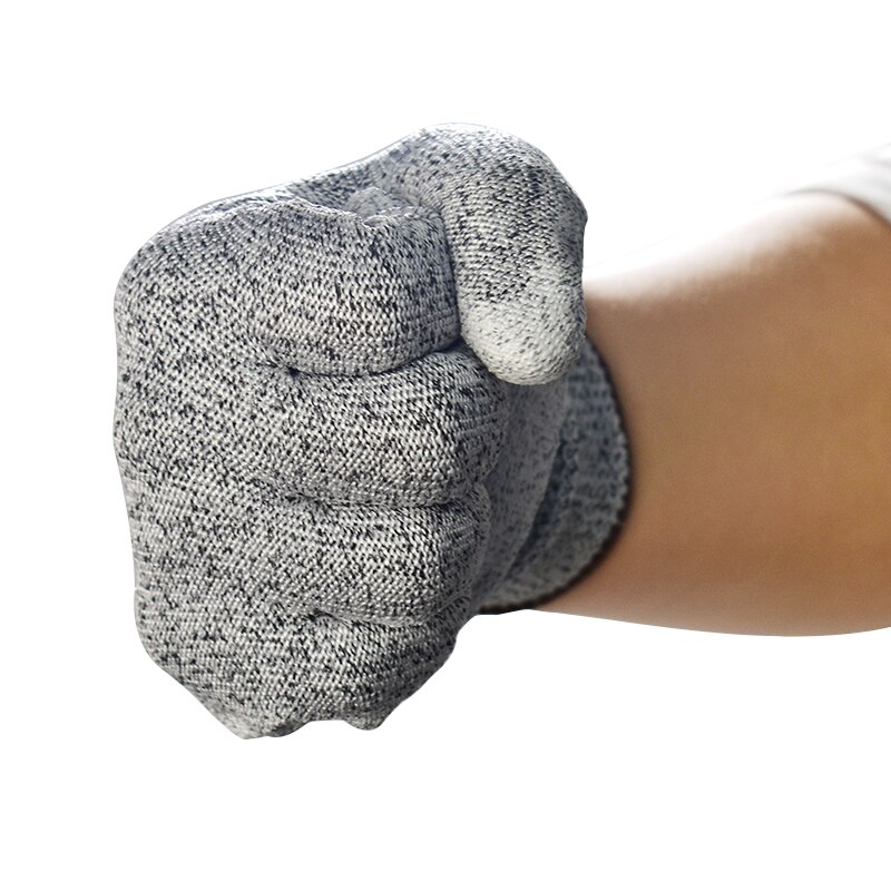 Guanti da macellaio in rete metallica resistente al taglio in acciaio inossidabile resistenti al taglio di sicurezza guanti di sicurezza resistenti al taglio grigi