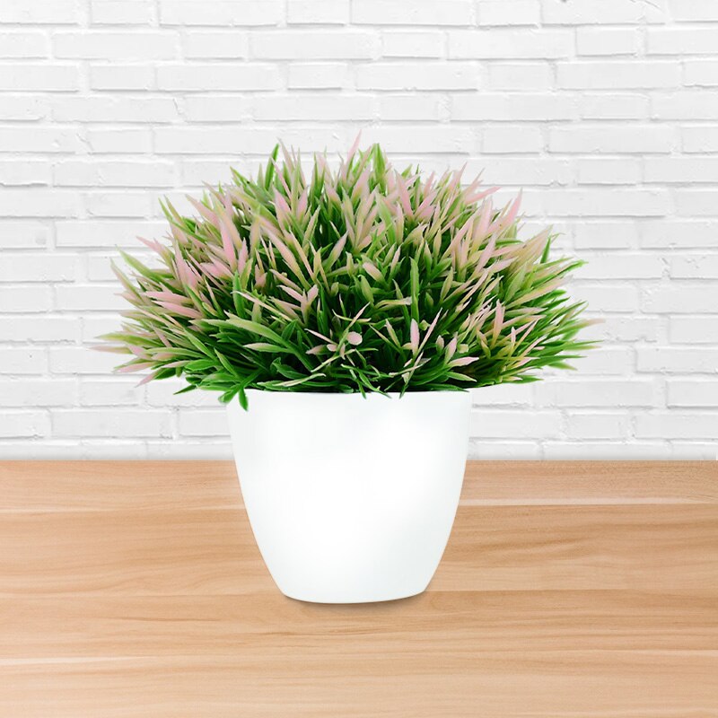 Bonsái Artificial en maceta con hojas verdes, plantas de simulación de árbol pequeño para decoración del hogar y jardín, decoraciones de mesa para fiestas de cumpleaños y bodas: B05