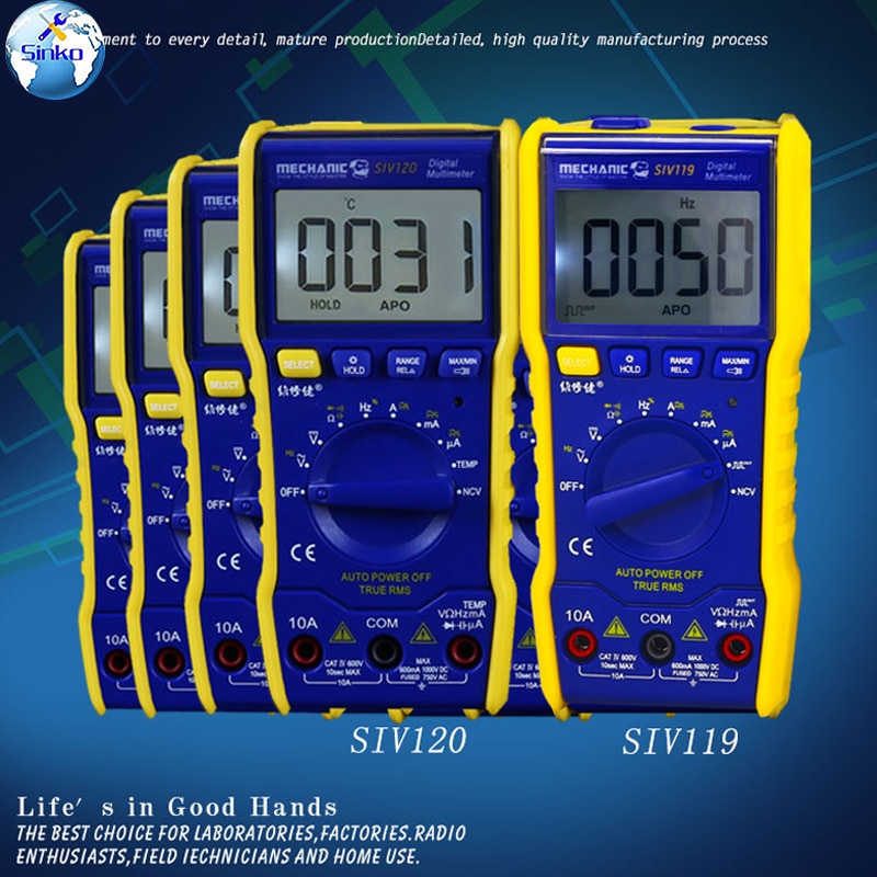 Mehcanic SIV120 SIV119 Latest Multimeter MECHANIC Mini Smart Multimeter Range Mobile Phone Repair Dedicated