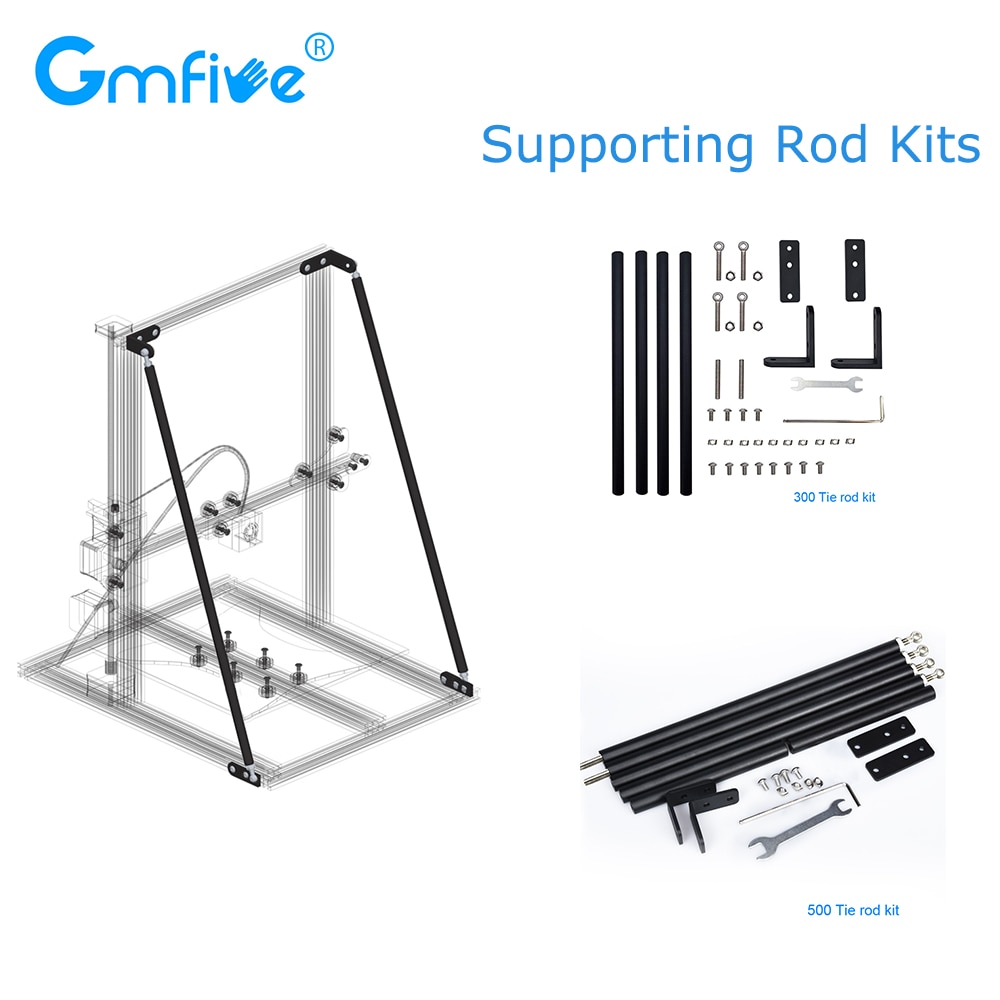 GmFive Upgrade 3D Printer Onderdelen Staander Kit Set 300MM 500MM Trekstang voor Creality 3D CR-10 CR-10S CR-10 S5 Printer Z-as