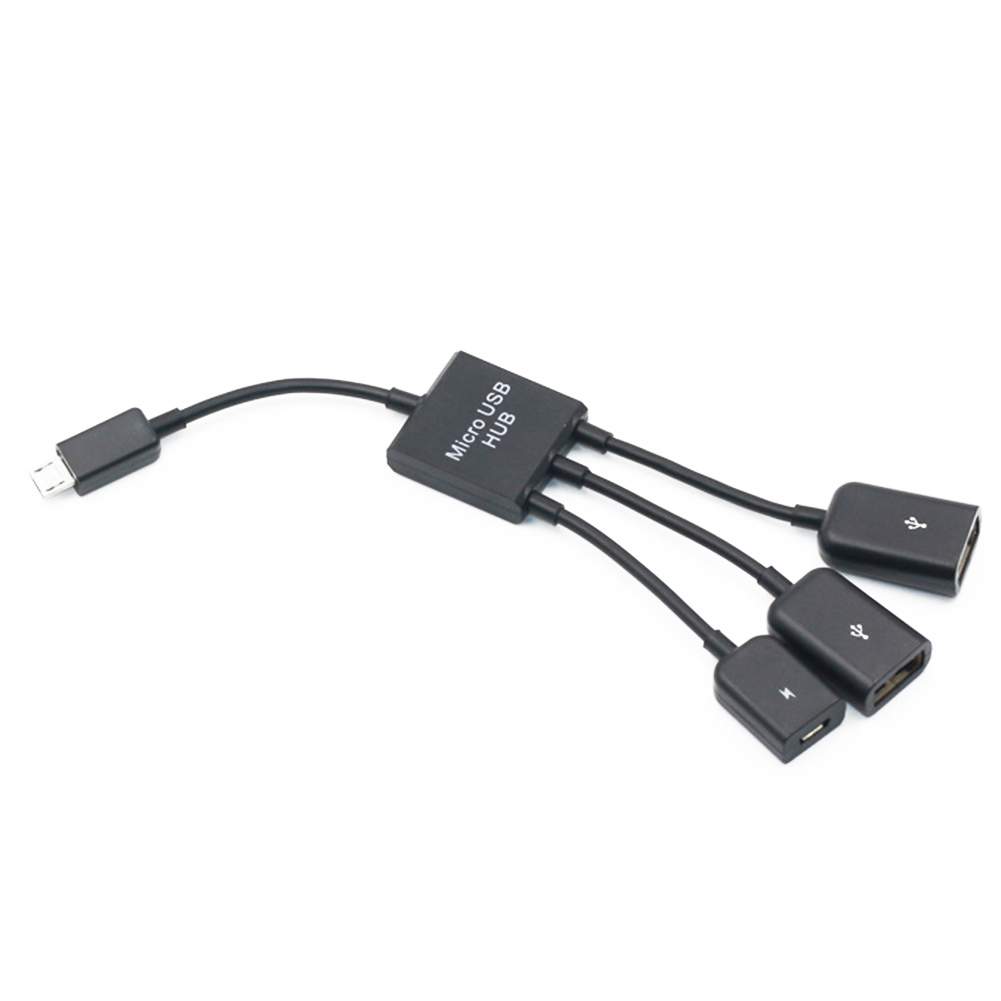 3 In 1 Micro Usb Power Opladen Otg Hub Cable Adapter Converter Extender Voor Samsung Sony Toshiba