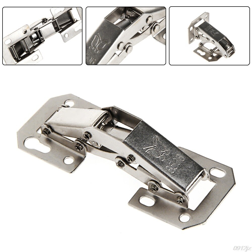 2Pcs Easy Mount 90 Degree Concealed Kitchen Cabinet Cupboard Sprung Door Hinges