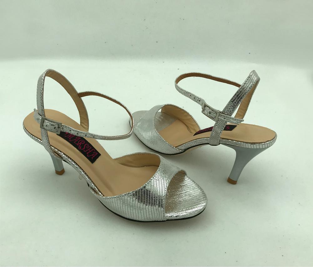 Chaussures de danse Tango argentine confortables et à la chaussures de mariage et de fête pour les femmes avec semelle extérieure en cuir dur T6290B-SL