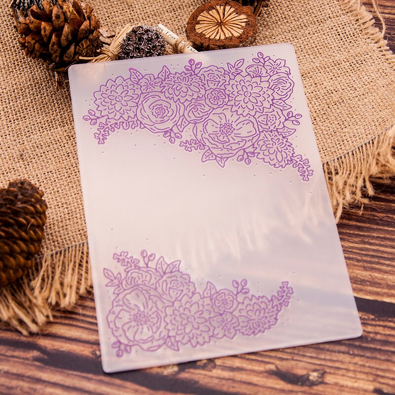 19 Plastic Embossing Map Voor Scrapbooking Diy Fotoalbum Kaart 5 "X 7": EM090