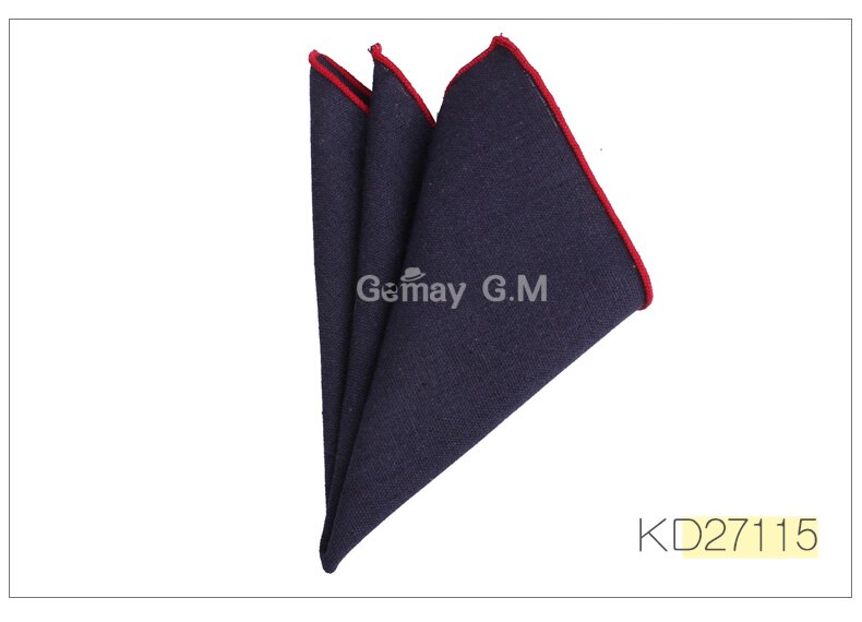 Solid Linen Pocket Square Suits Hanky Candy Color Handkerchiefs Casual Suit Square Handkerchief Towels For Party Scarves: KD27115