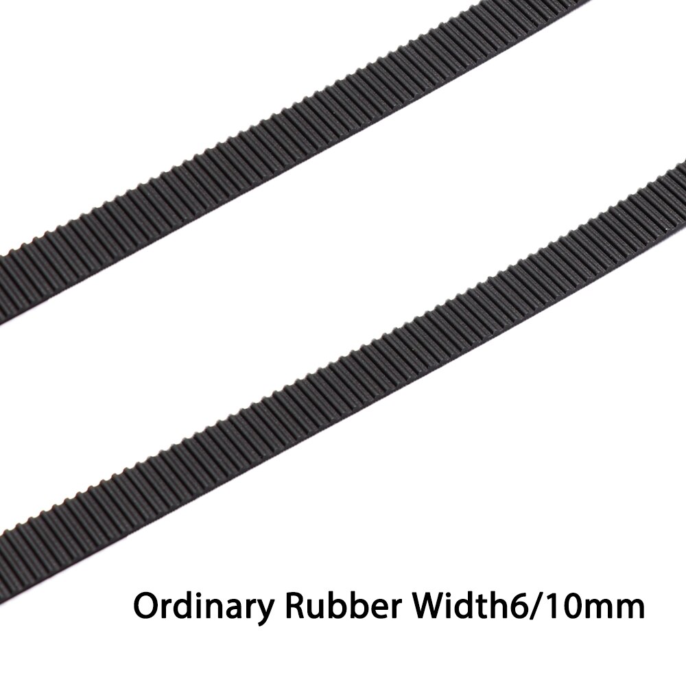 5/10meter GT2-10mm Open Timing Belt Width 6mm 10mm GT2 belt PU With Steel Core Belt 2GT Timing Belt For Reprap 3D Printer Parts: 2M / Ordinary Rubber W6